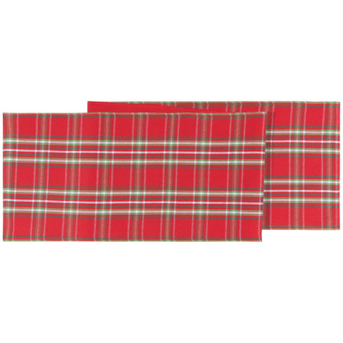 Noel Plaid Table Runner 72"