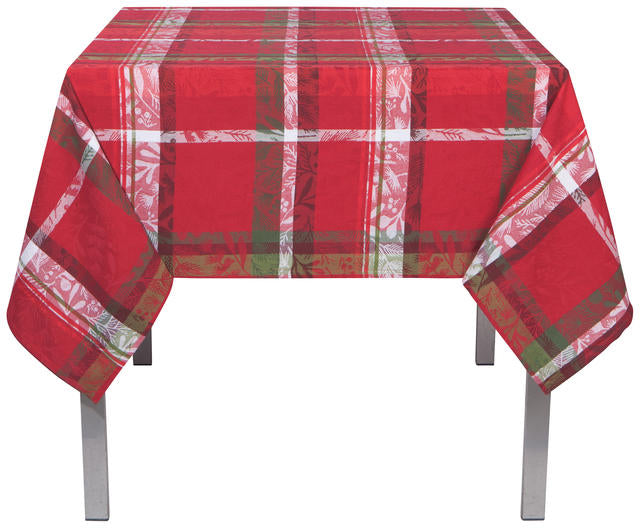 Festive Forest Jacquard Tablecloth 60 x 90"