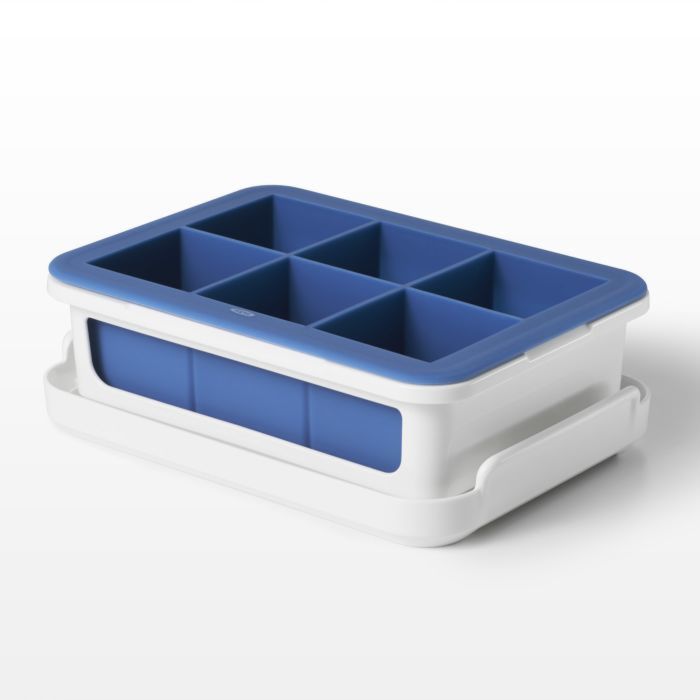Covered Silicone Ice Cube Tray Large Cube