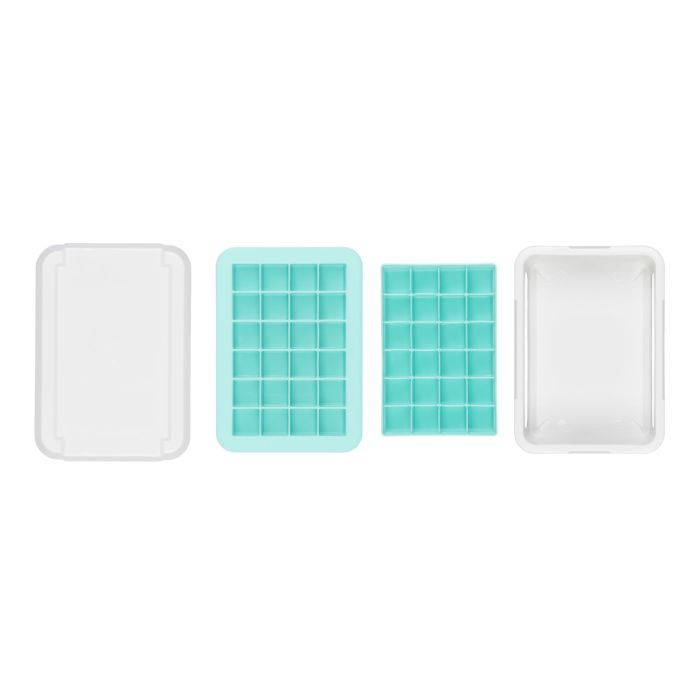 Covered Silicone Ice Cube Tray Cocktail Cube