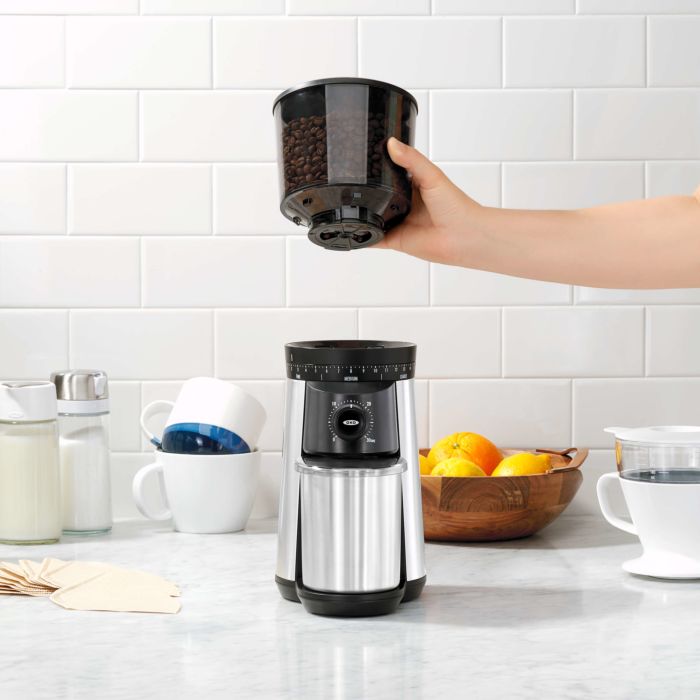 Brew Time Based Conical Burr Coffee Grinder