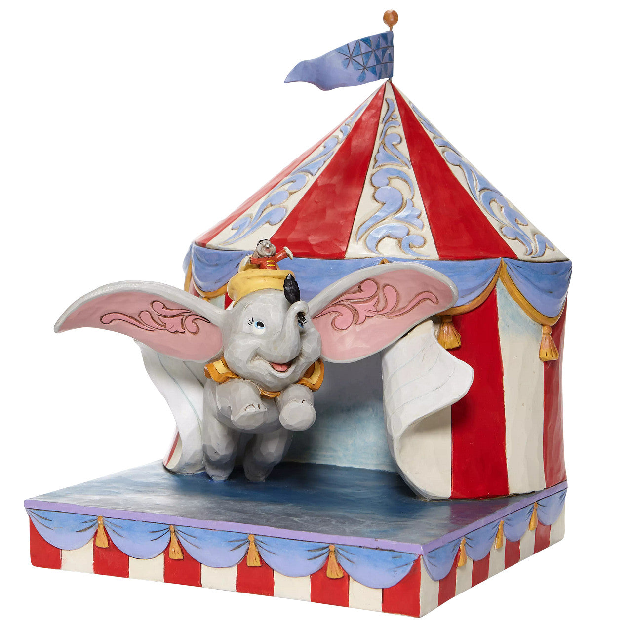 Over the Big Top Dumbo Flying out of Tent Scene