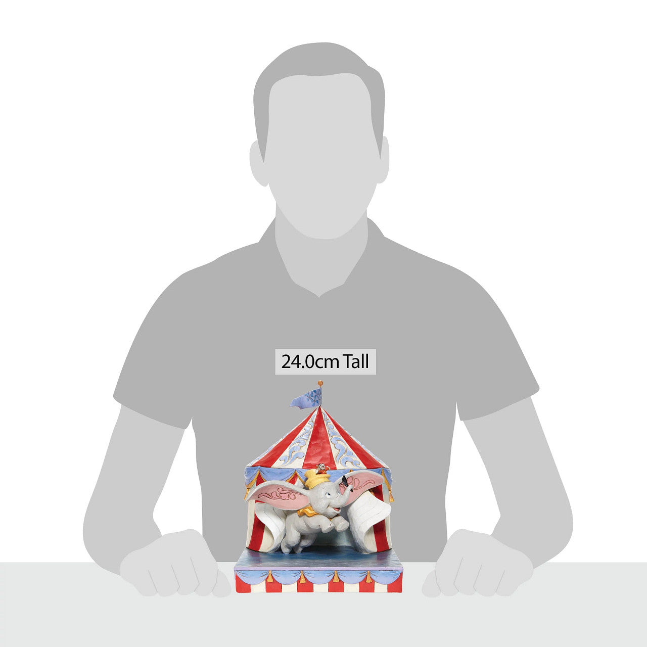 Over the Big Top Dumbo Flying out of Tent Scene