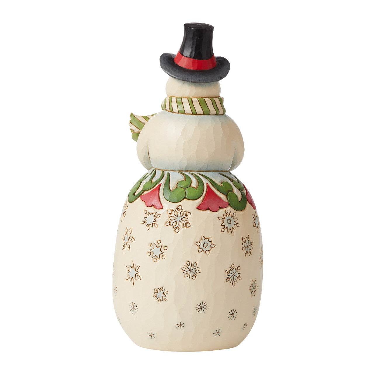 Winter Joy in Hand & Heart Snowman Holding Cardinals Figure