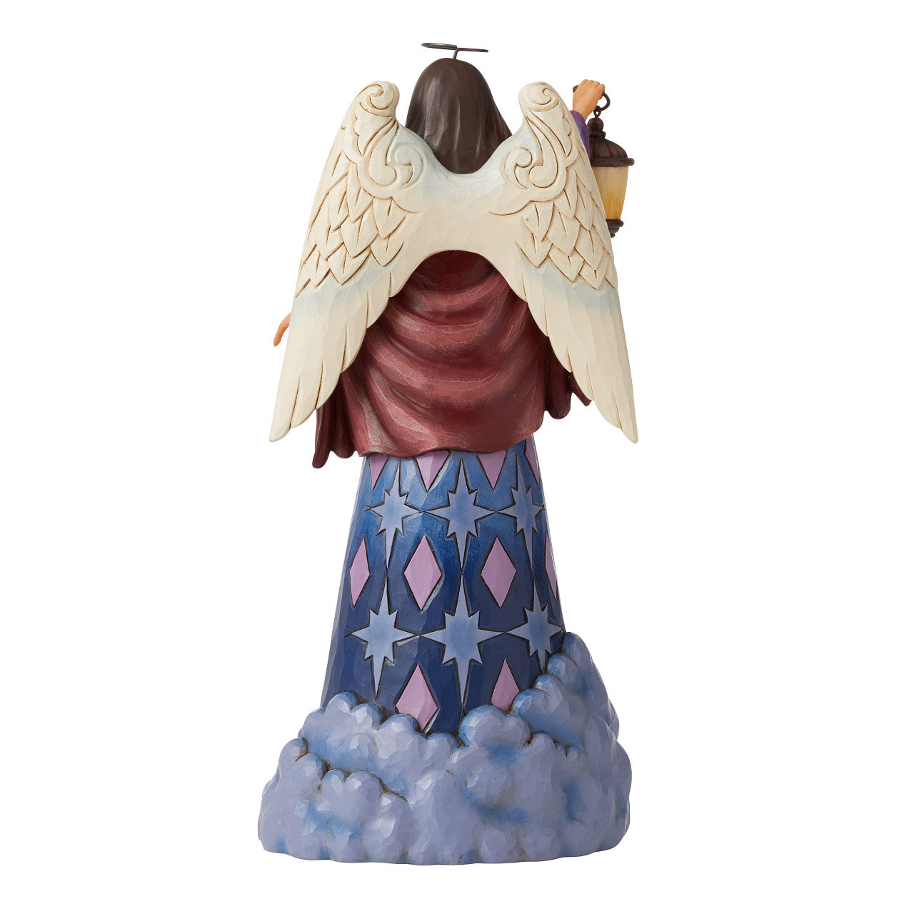 He Is The Light of The World Nativity Angel with Lantern Figure