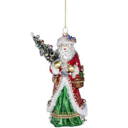 King's Jewels Traditional Santa Ornament 8" - Signed by the Artist