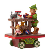 Annual Elf with Toys Train Car Traveling From Toyland