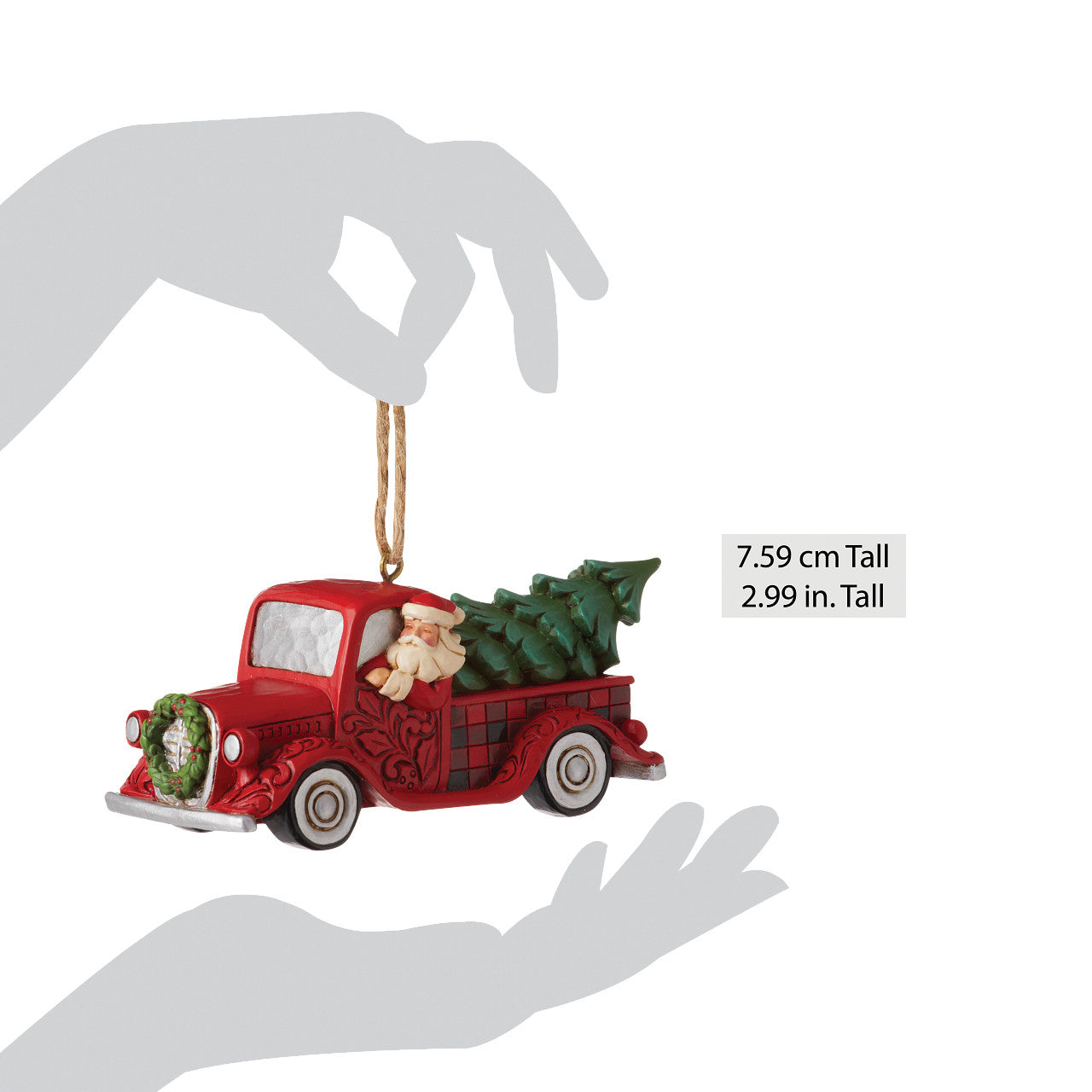 Highland Glen Santa in Truck Ornament