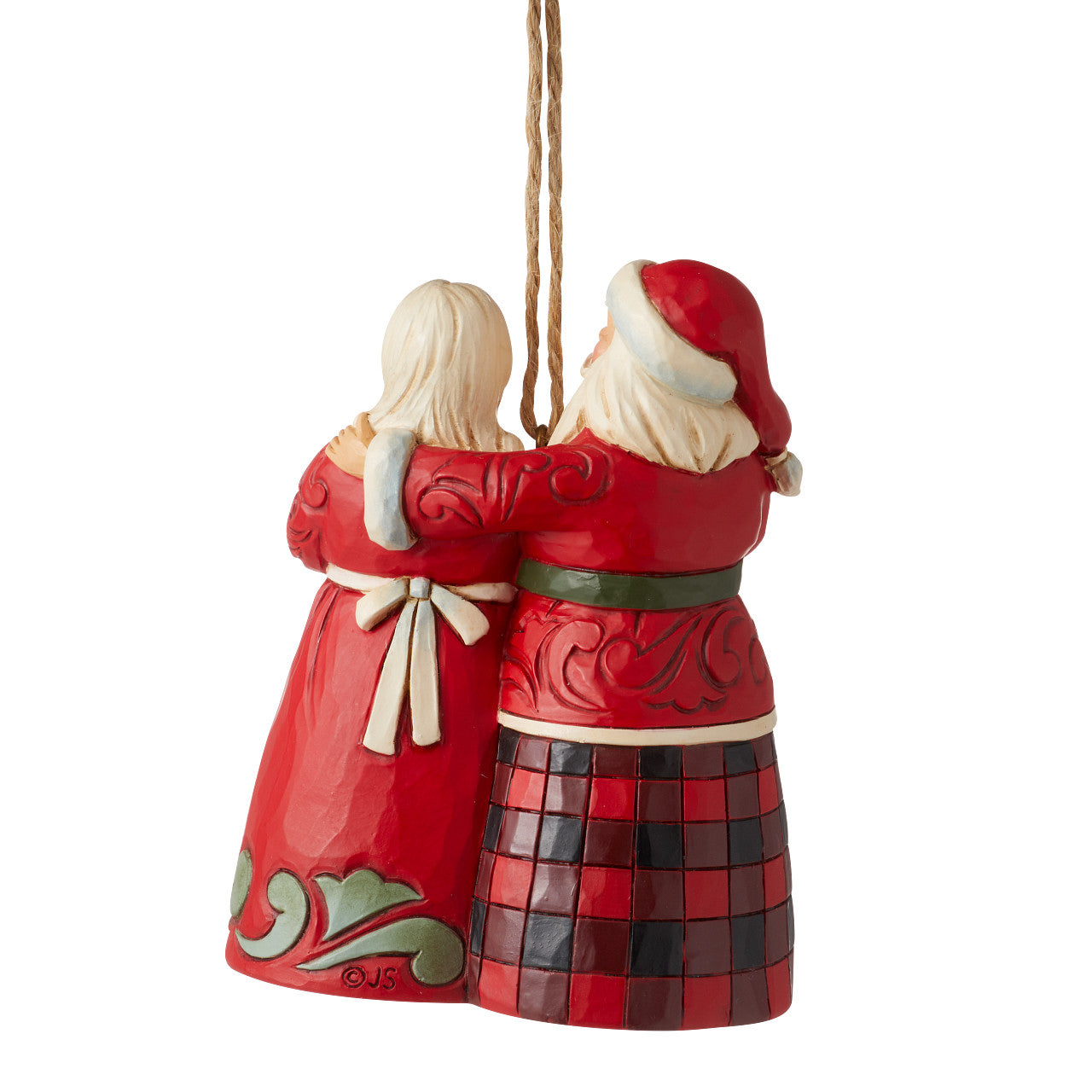Highland Santa & Mrs Claus Ornament
