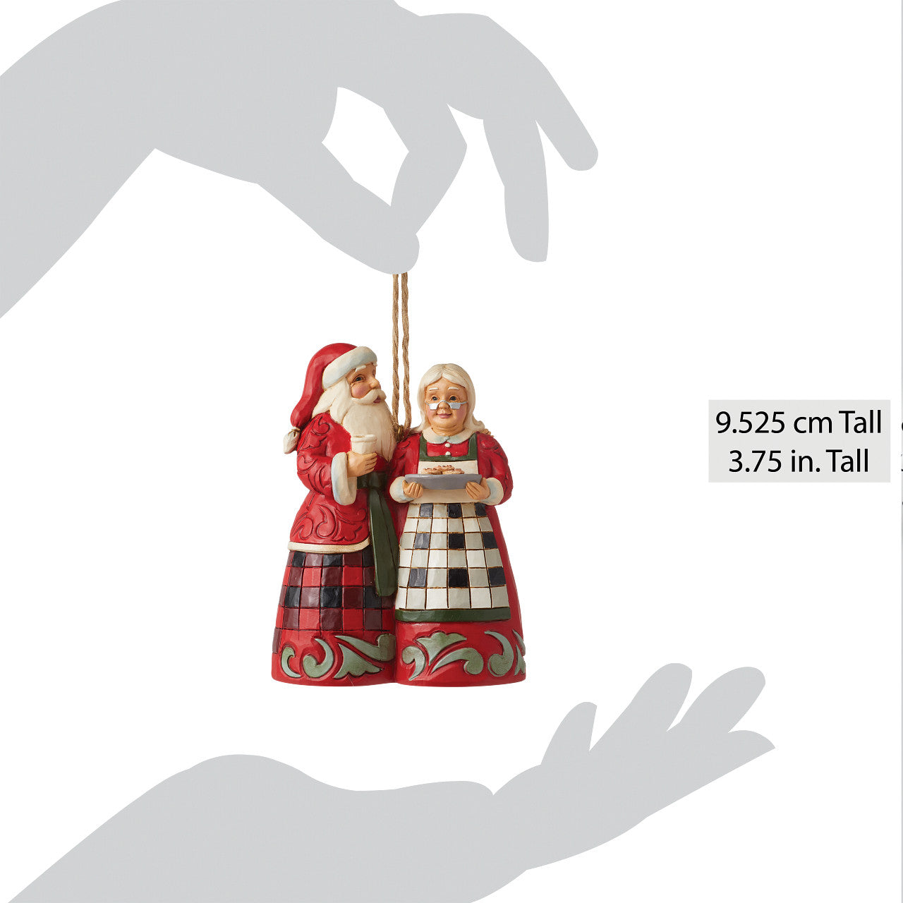 Highland Santa & Mrs Claus Ornament