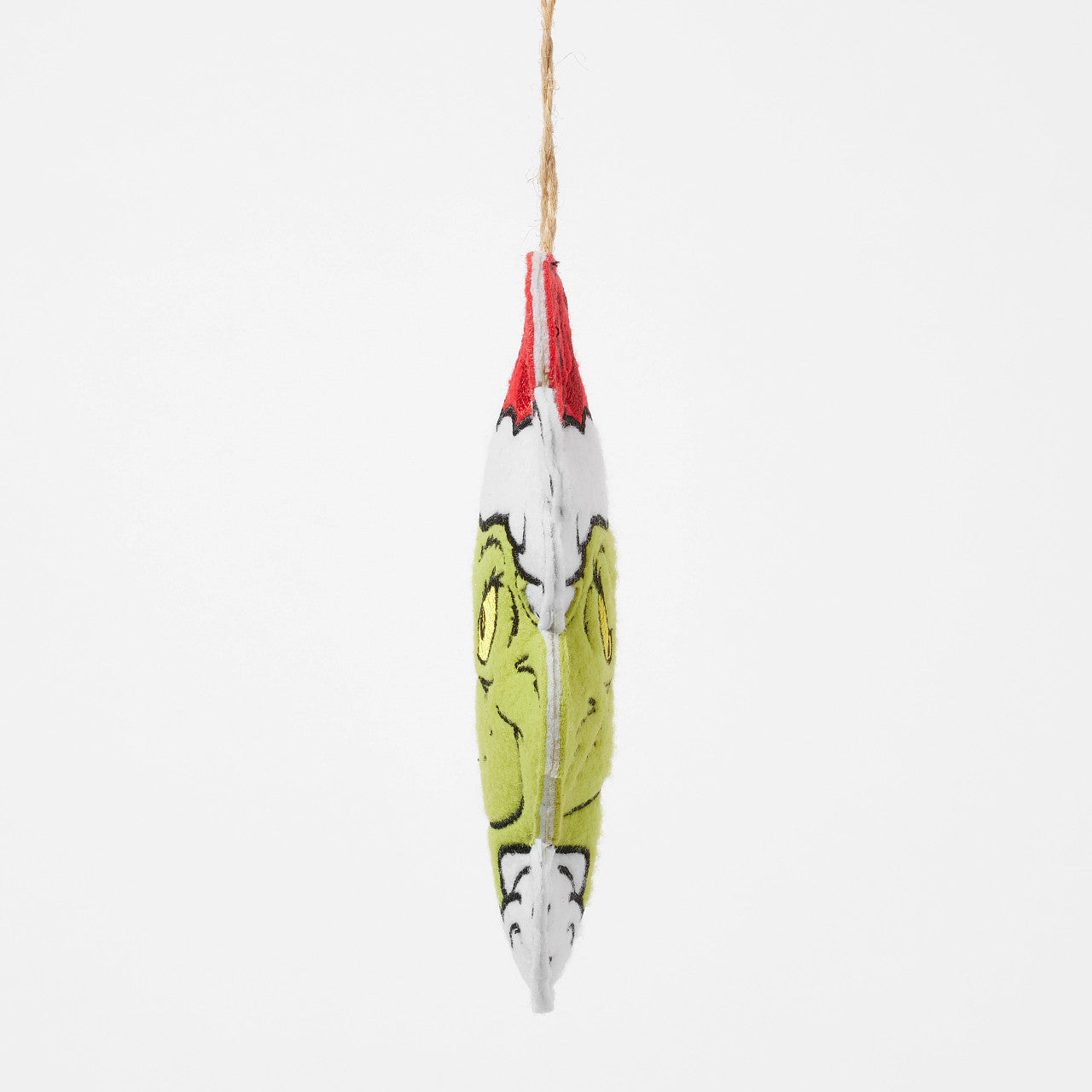 Grinch Naughty and Nice Felt Two-Sided Ornament