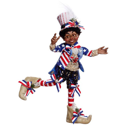 Patriotic Elfin African American Small 15"