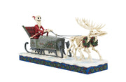 Nightmare Before Christmas Jack Skeleton in Coffin Sleigh