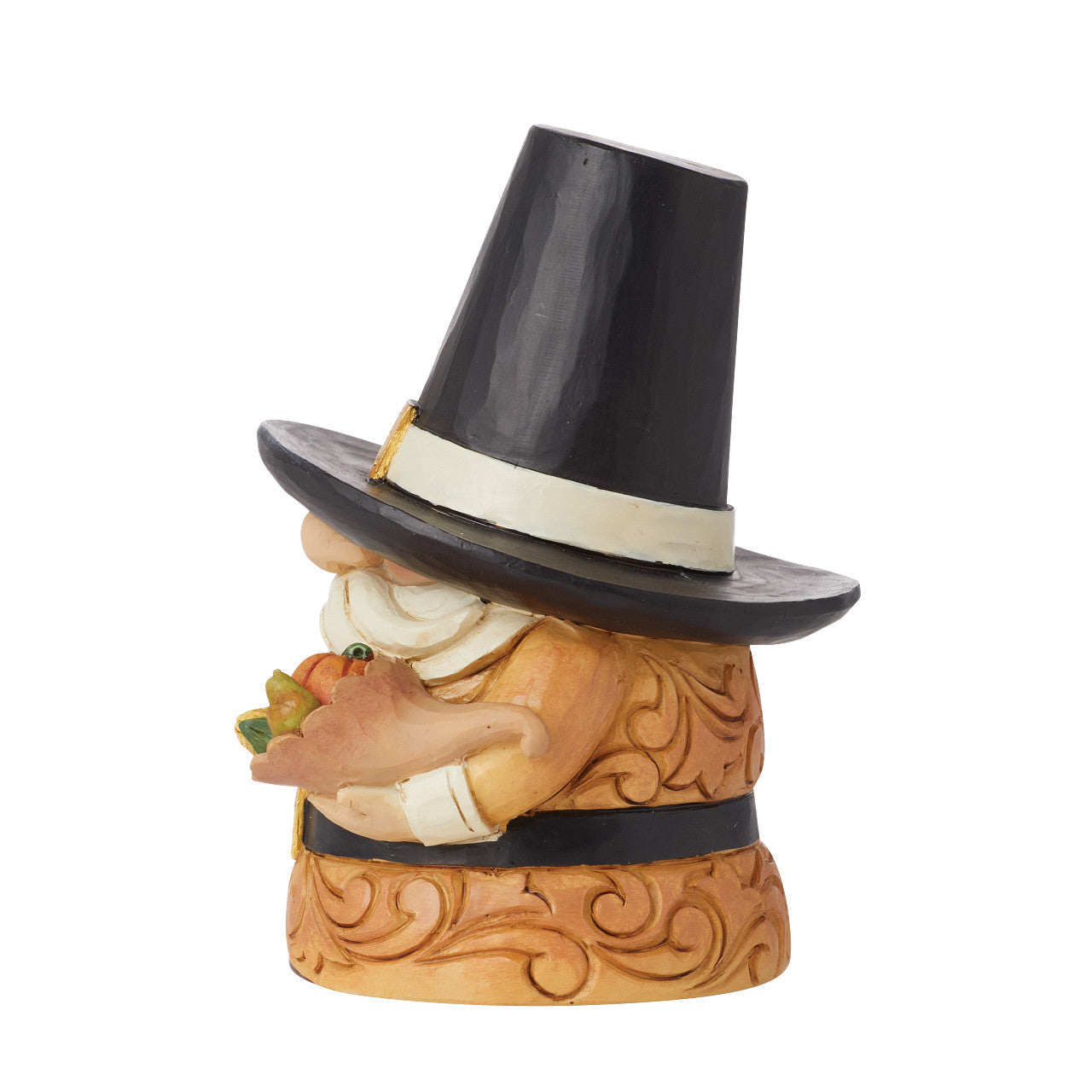 Harvest Wishes Pilgrim Holding Cornucopia