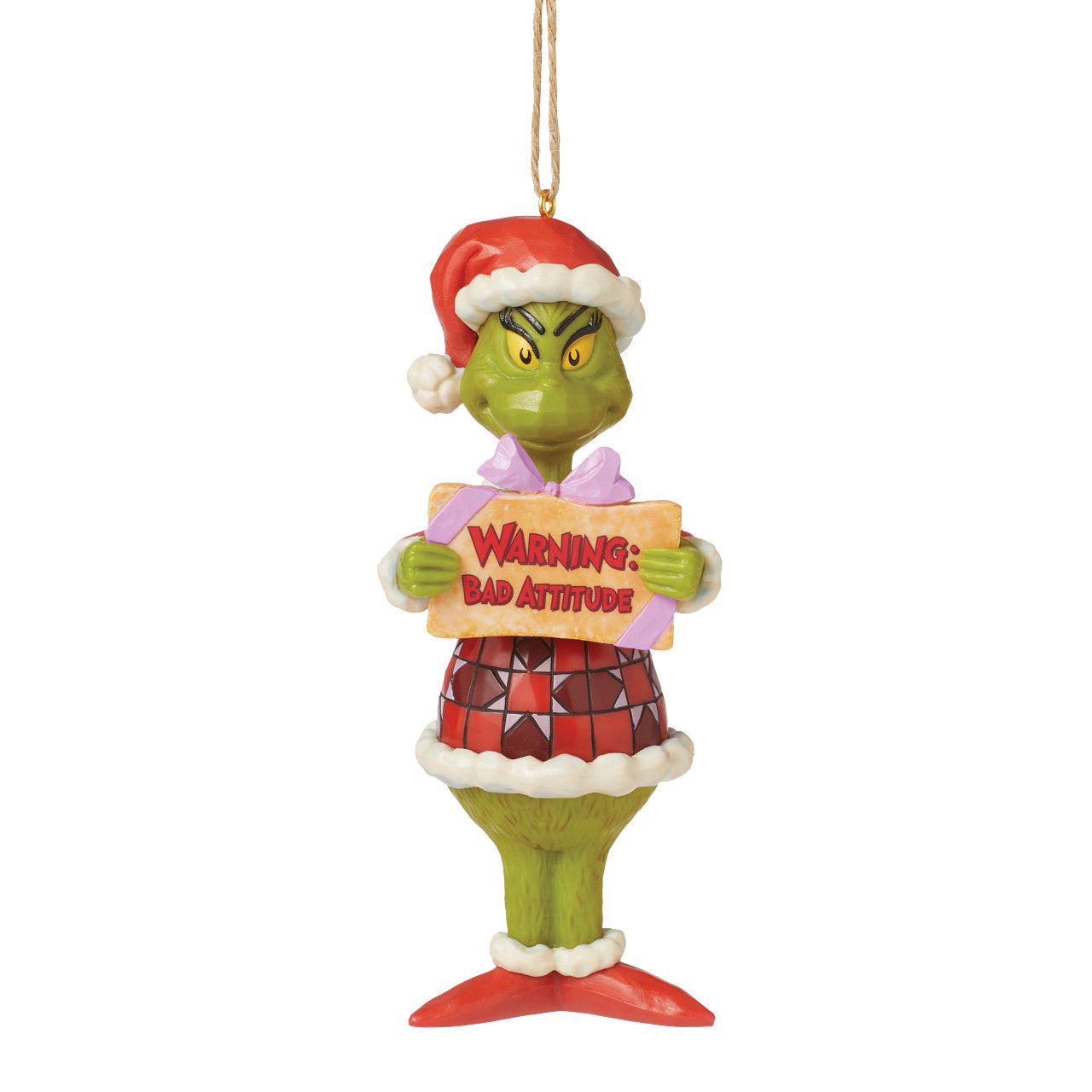 Grinch Warning: Bad Attitude Ornament