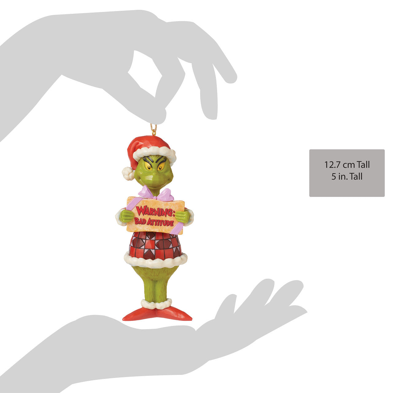 Grinch Warning: Bad Attitude Ornament
