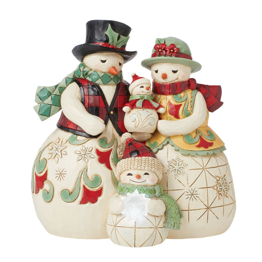 Love Keeps Us Warm Highland Glen Snowmen Family