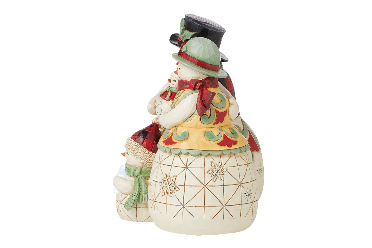 Love Keeps Us Warm Highland Glen Snowmen Family