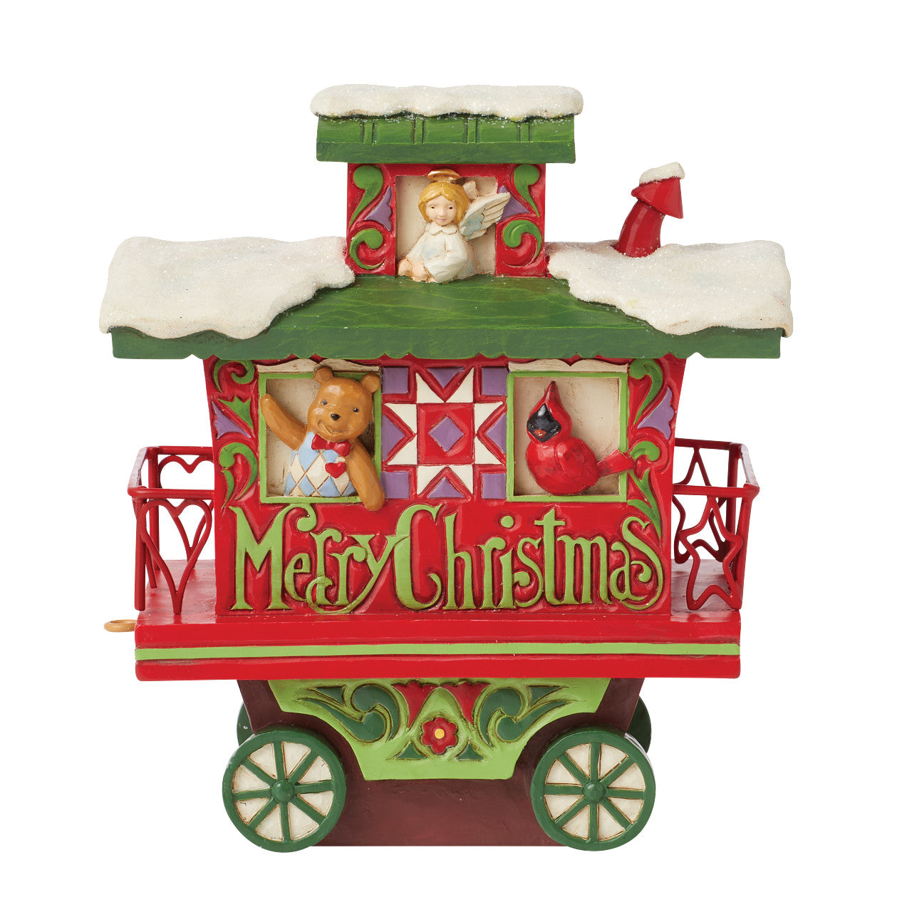 Annual Train Car Caboose North Pole Delivery