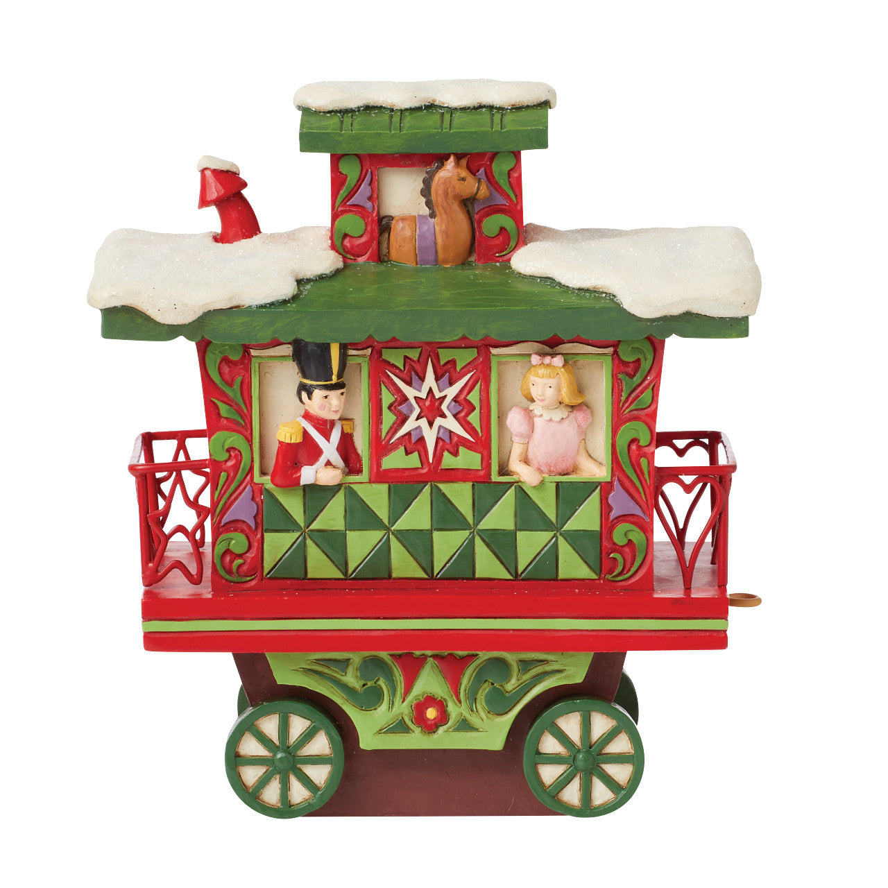 Annual Train Car Caboose North Pole Delivery