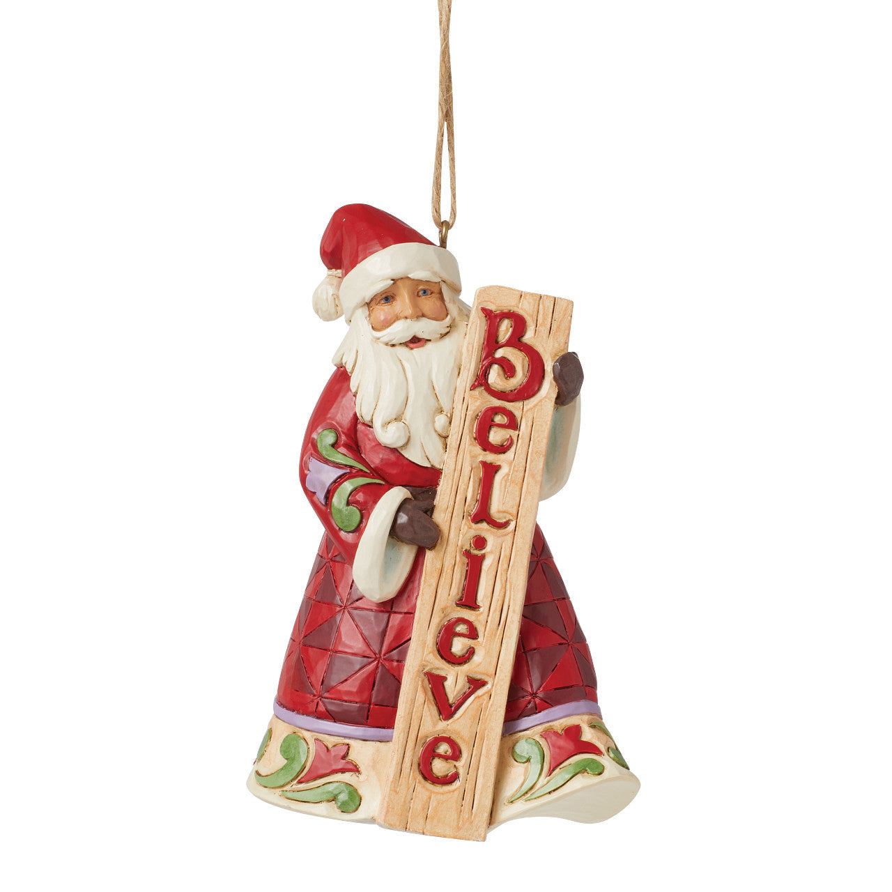 Santa BELIEVE Ornament