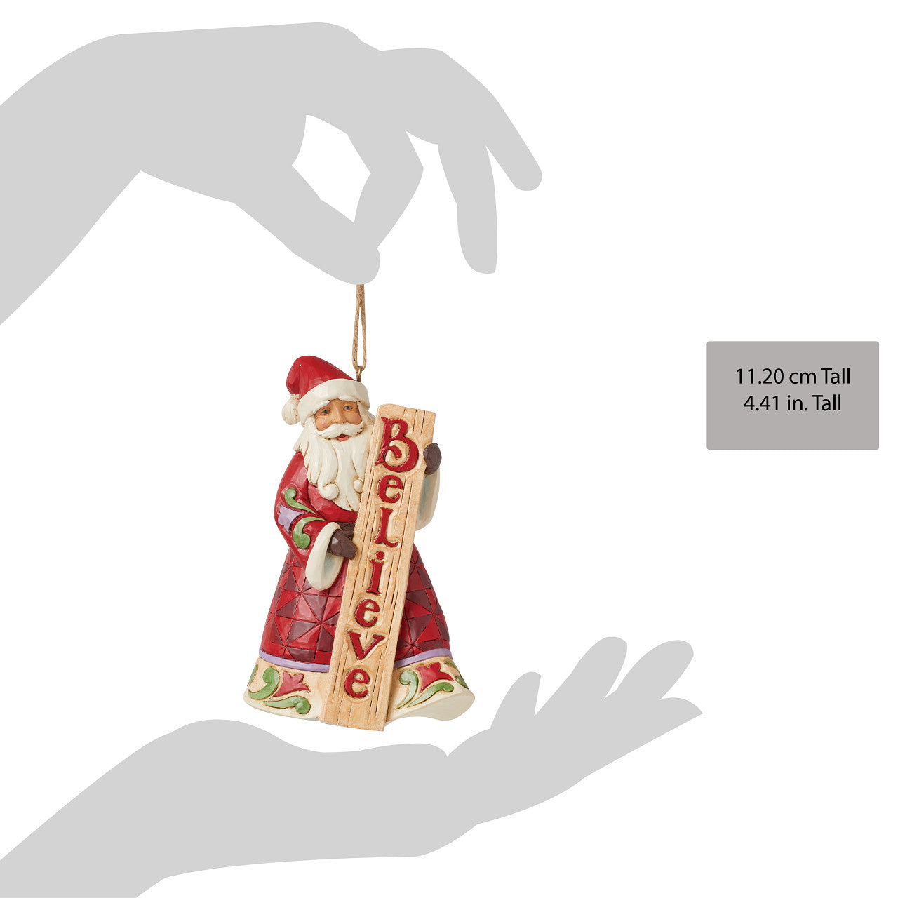 Santa BELIEVE Ornament