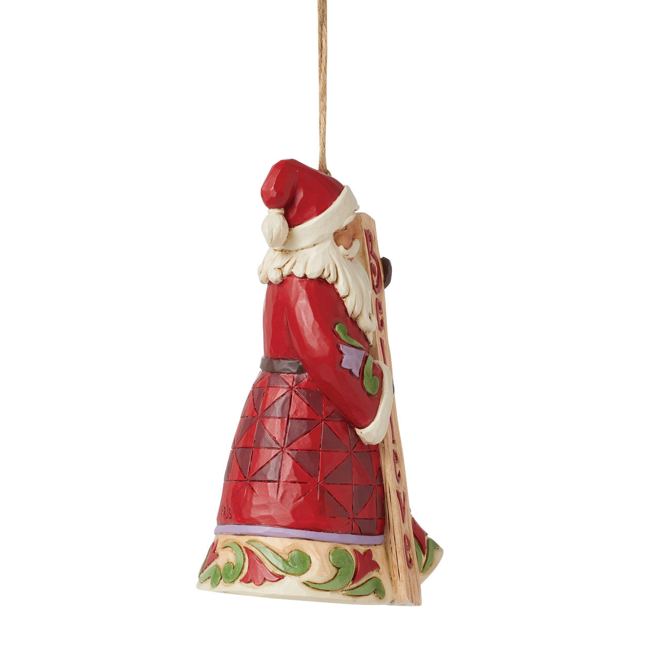 Santa BELIEVE Ornament