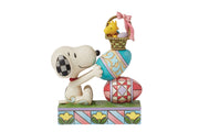 Eggcellent Tower Snoopy and Woodstock Stack with Eggs