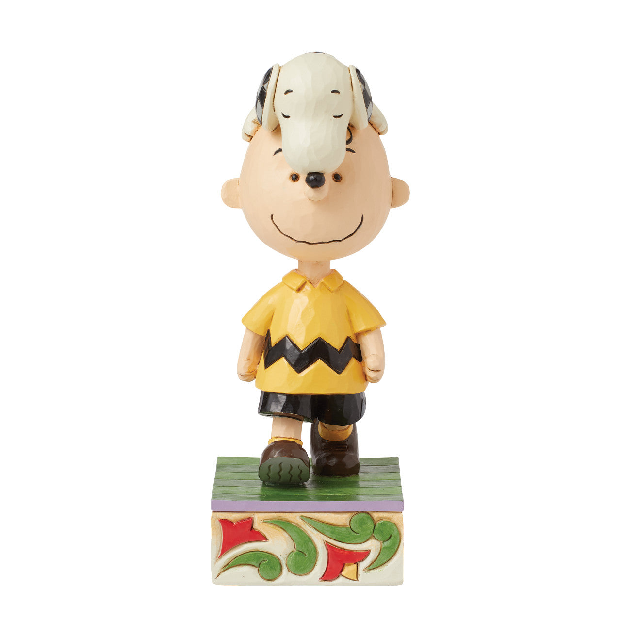 Head Honcho Snoopy on Charlie Brown's Head