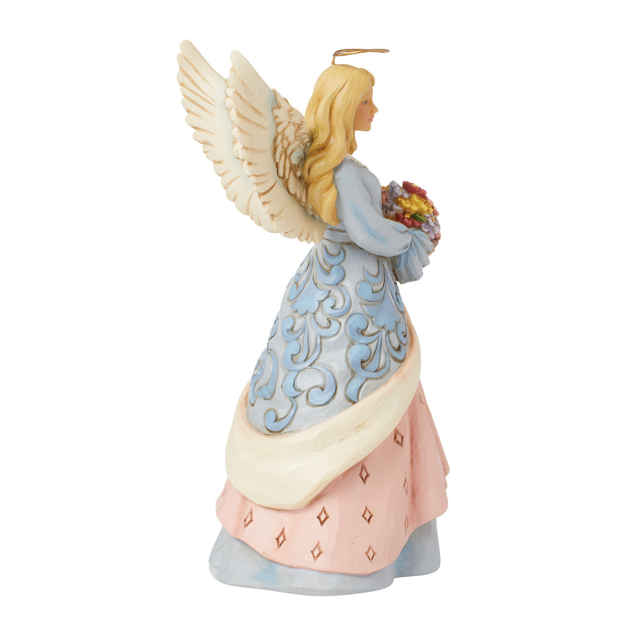 Heavenly Blooms Angel with Flower Basket