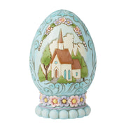 Let Us Rejoice Egg with Church Scene