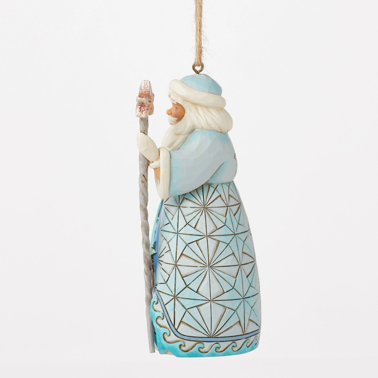 Santa Claus with Starfish Cane Ornament