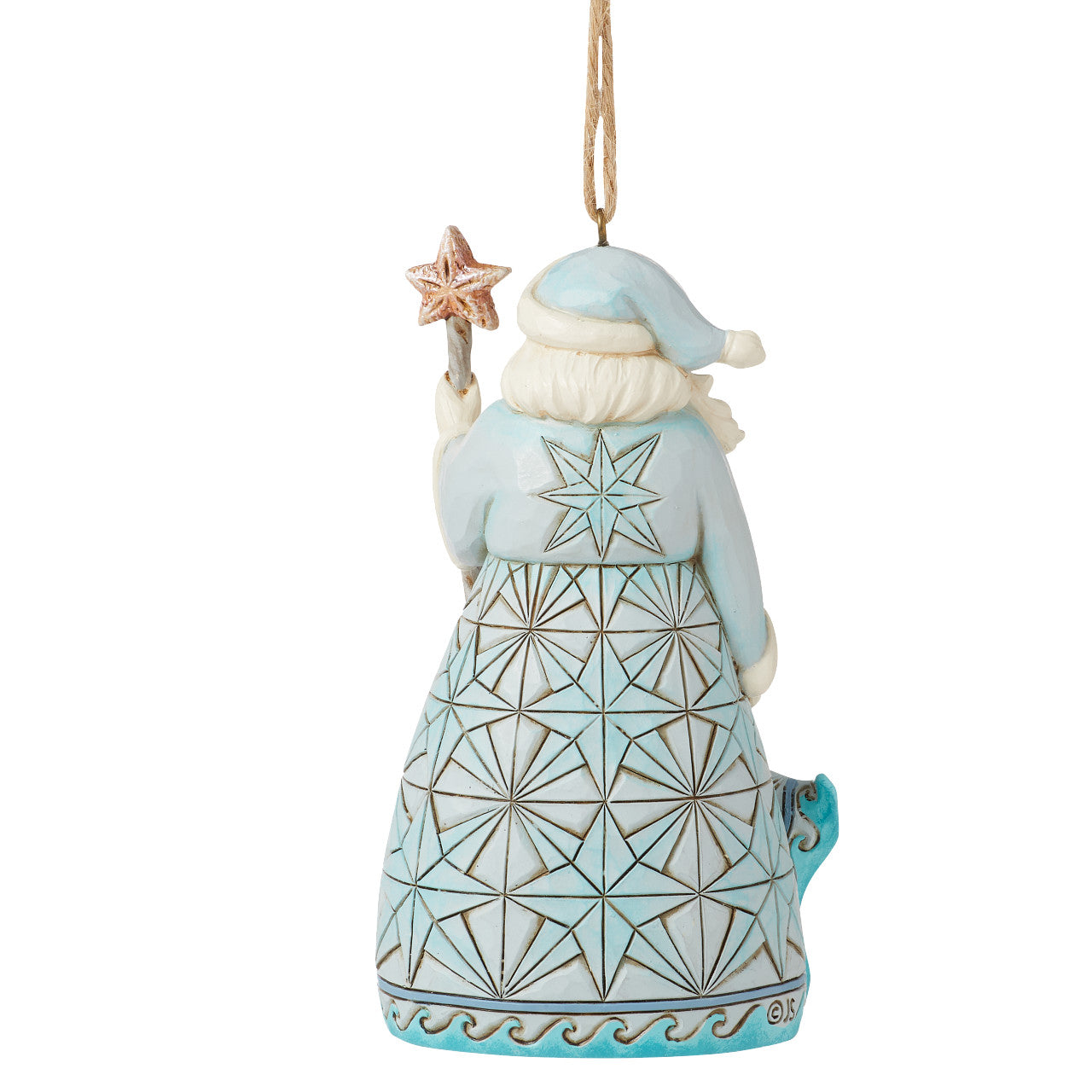 Santa Claus with Starfish Cane Ornament