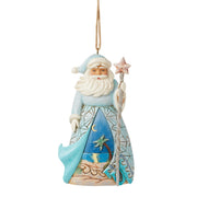 Santa Claus with Starfish Cane Ornament