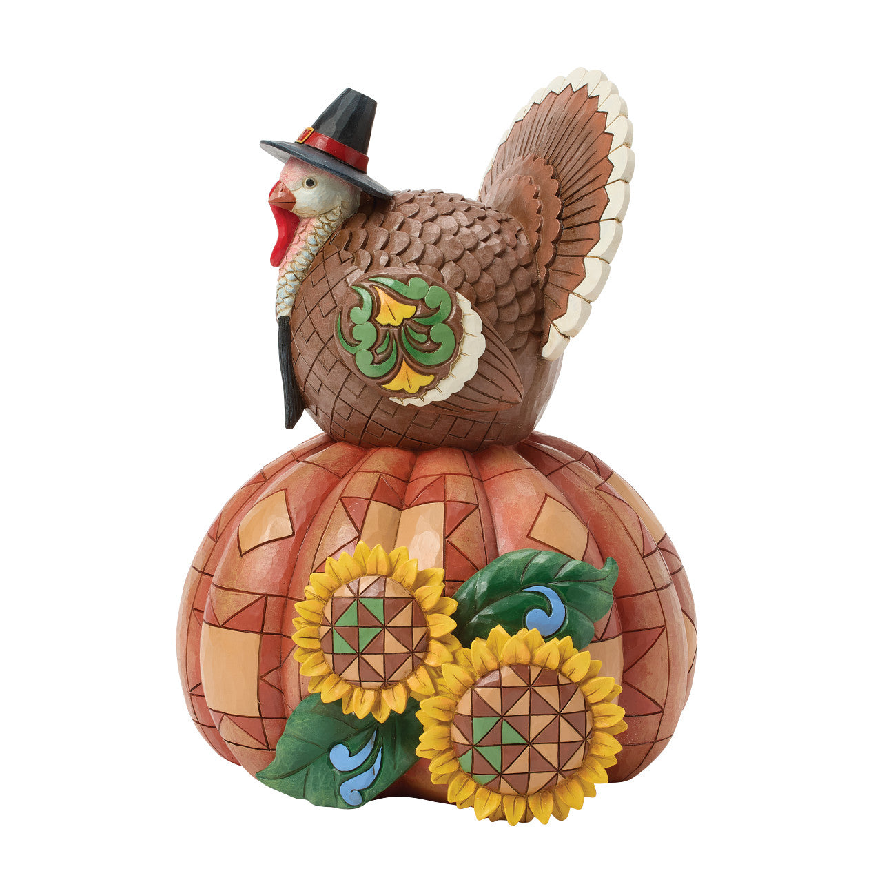 Gobble Greetings Turkey Pumpkin Sunflower