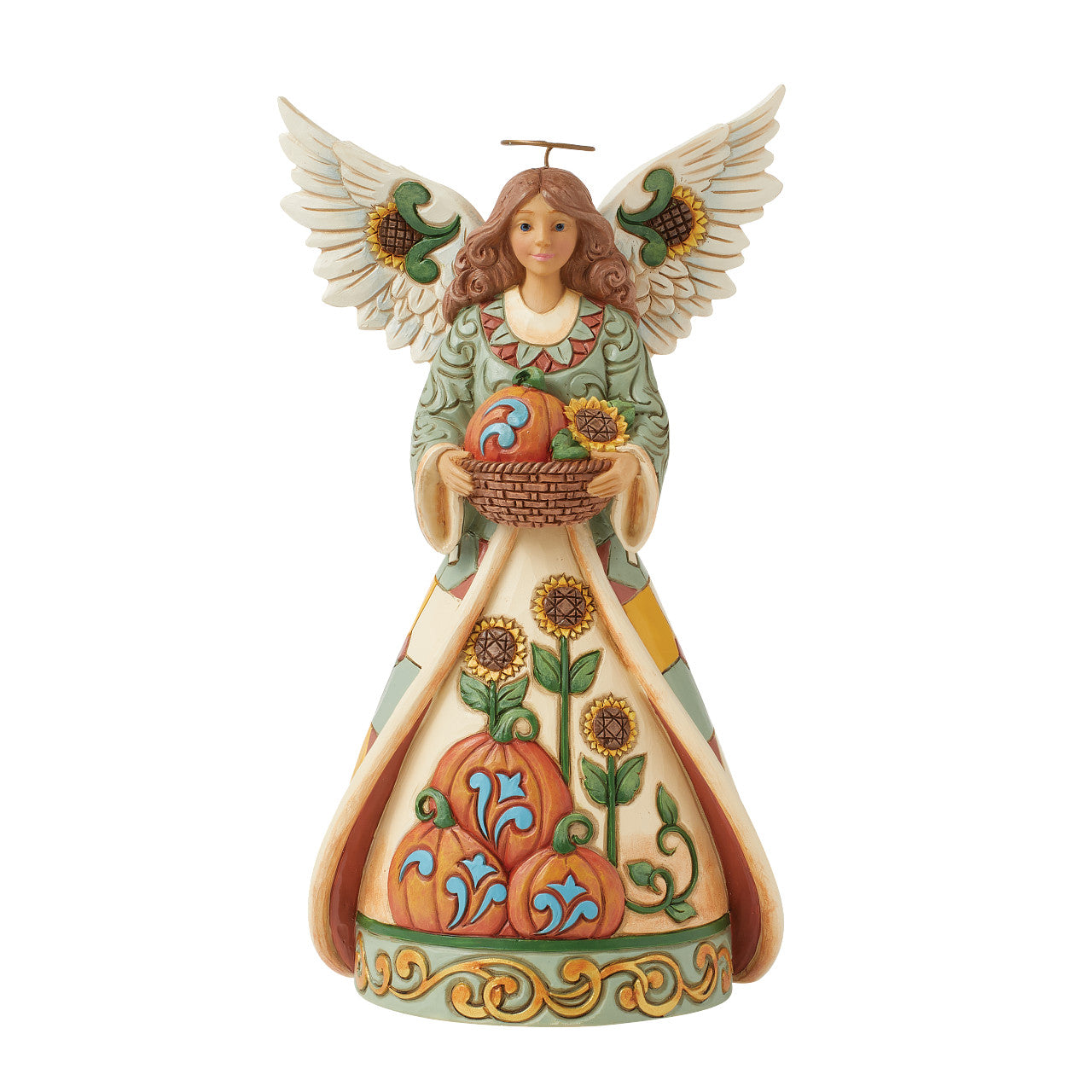 Let Us Give Thanks Angel with Sunflower Basket