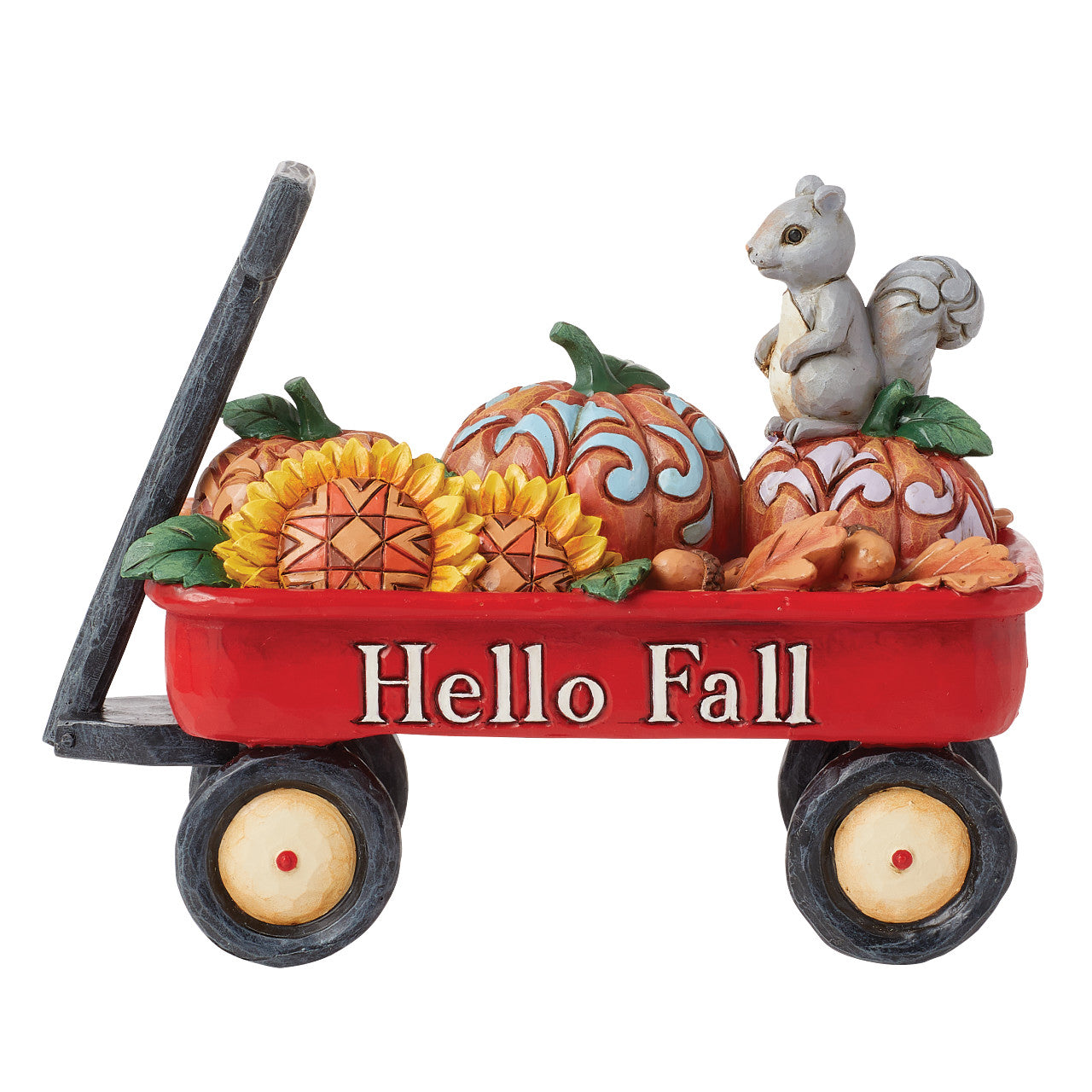 Harvest Haul Harvest Red Wagon with Pumpkins