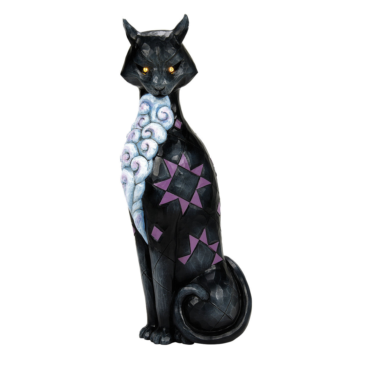 Gato's Glowing Gaze Black Cat with LED Eyes