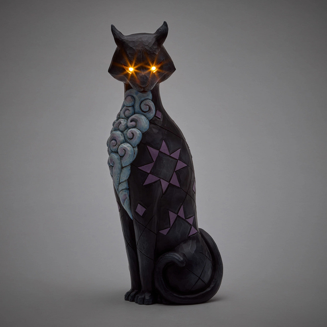 Gato's Glowing Gaze Black Cat with LED Eyes