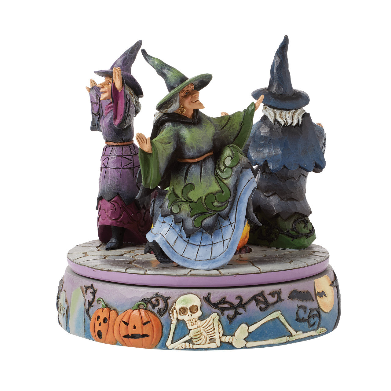 A-Haunting We Will Go Witches Rotating Around the Cauldron