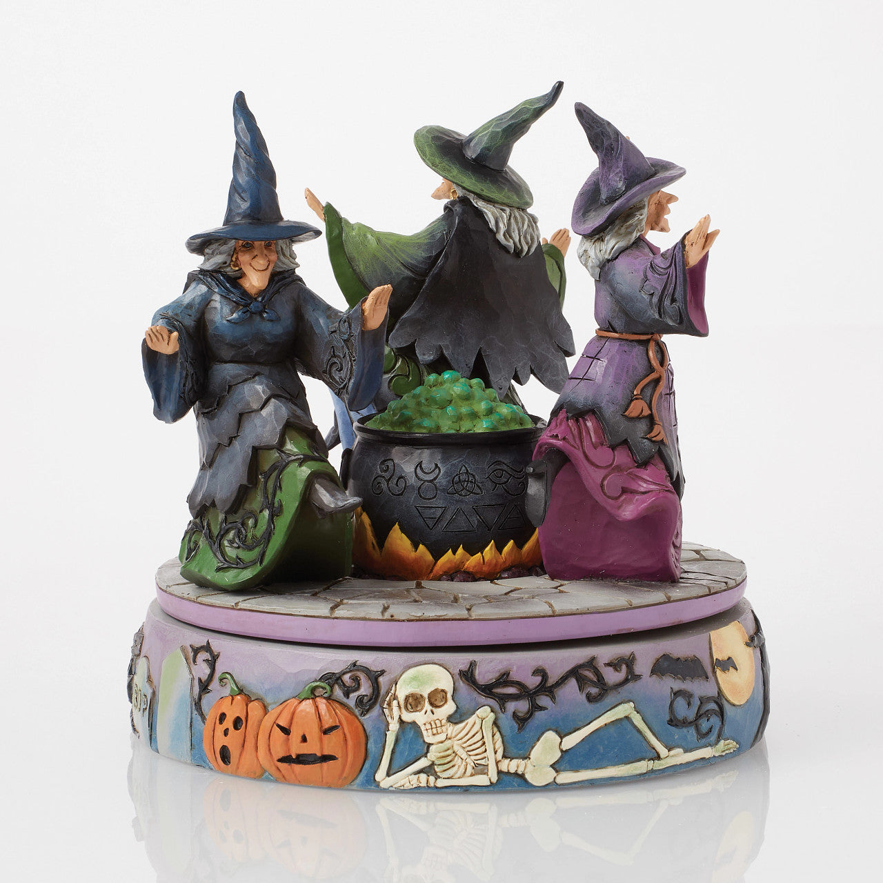 A-Haunting We Will Go Witches Rotating Around the Cauldron