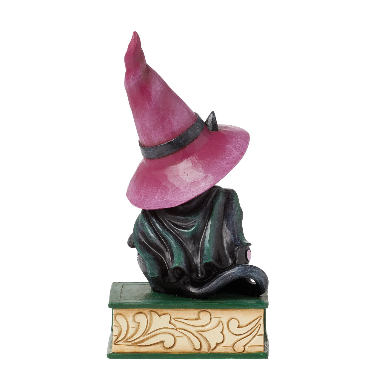 Too Cute to Spook Black Cat Witch Sitting on Spell Book