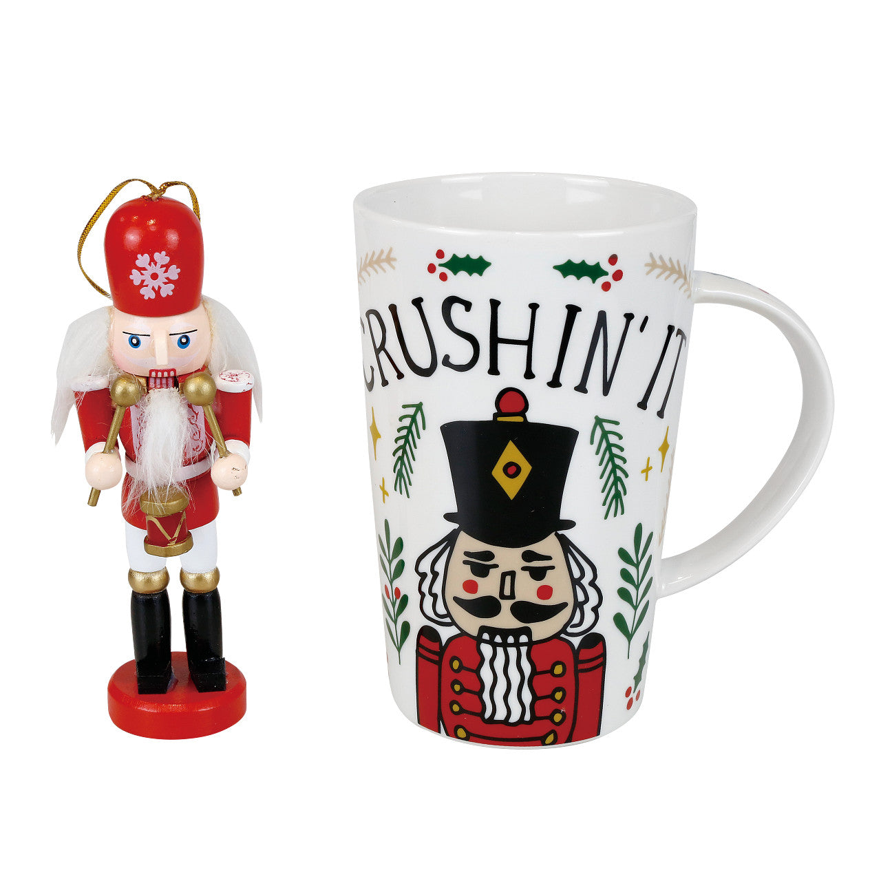 Crushin' It Nutcracker Ornament and Mug Set