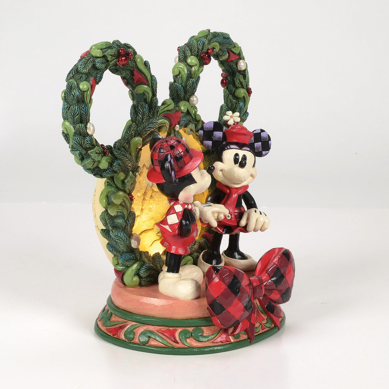 Magical Winter Moments Mickey & Minnie LED Mountain Diorama