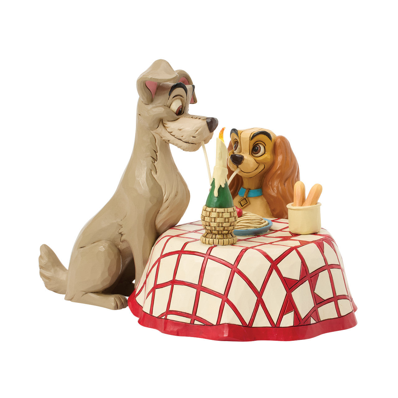 Dinner for Two Lady and Tramp Spaghetti Scene with LED Light