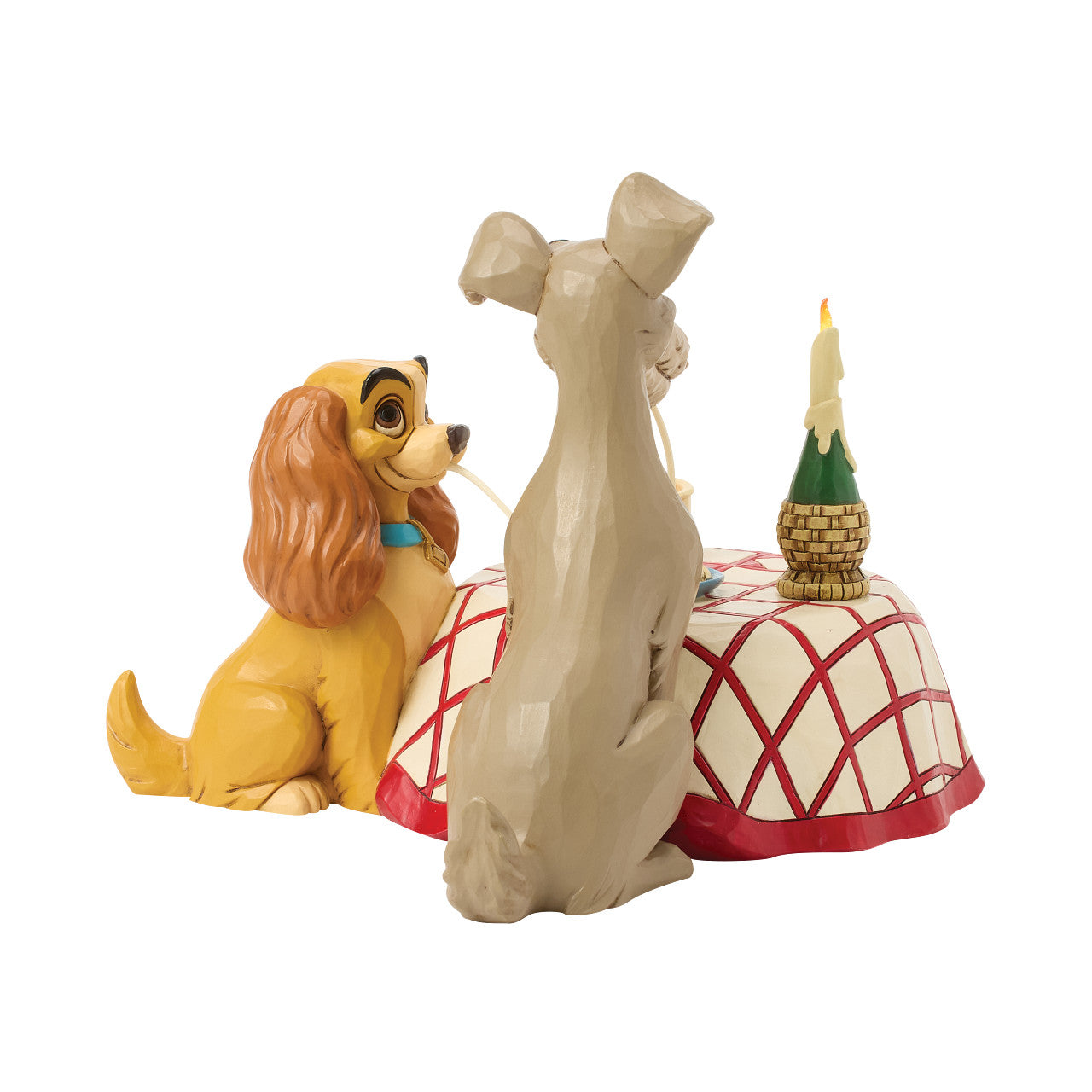 Dinner for Two Lady and Tramp Spaghetti Scene with LED Light