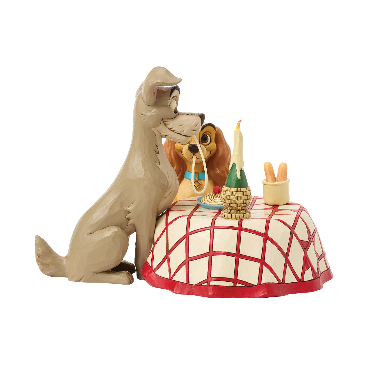 Dinner for Two Lady and Tramp Spaghetti Scene with LED Light