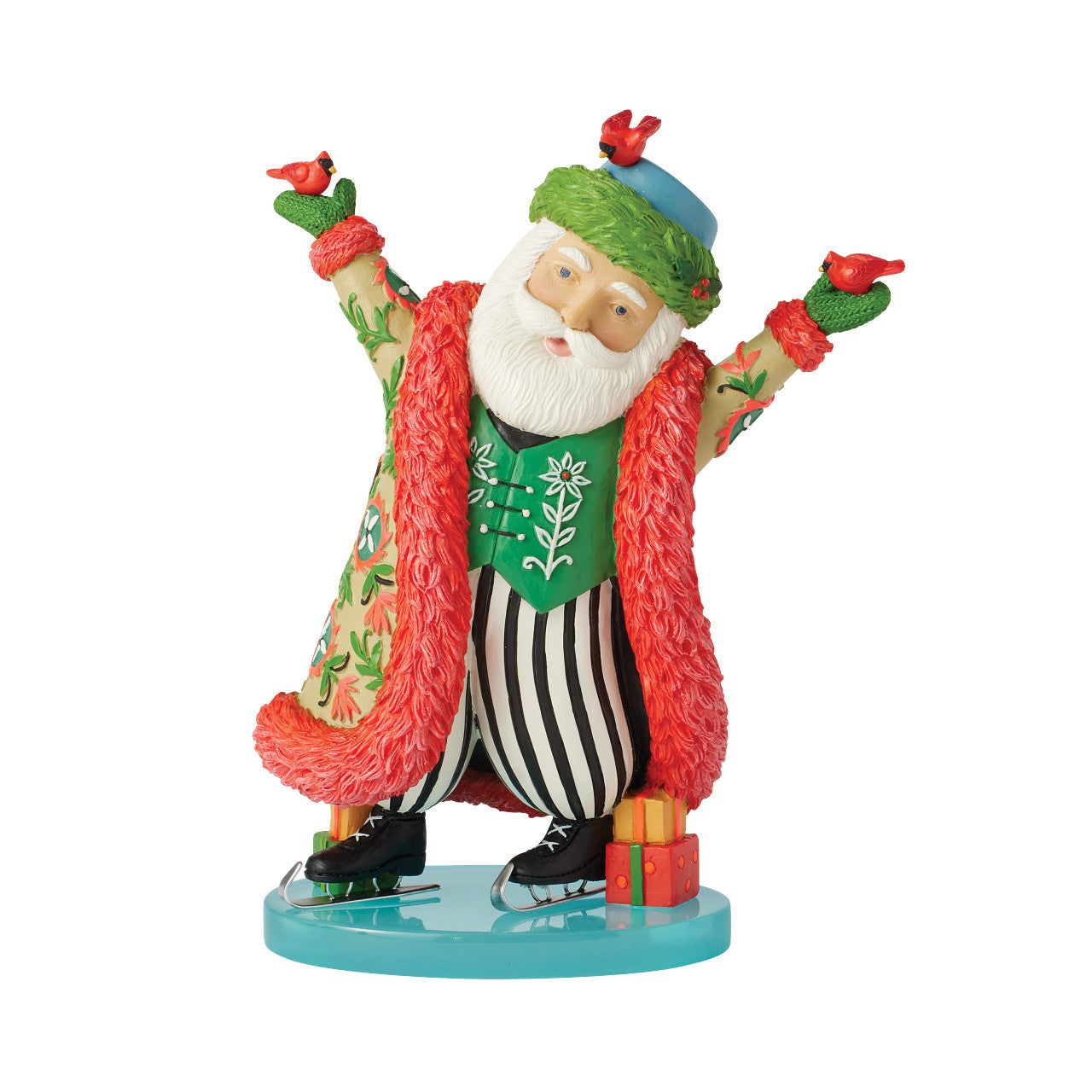 Art Gallery Ice Skating Santa by Lori Sibert