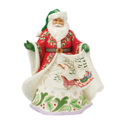 Magical Sleigh Ride Santa Winter Scene Musical Figurine