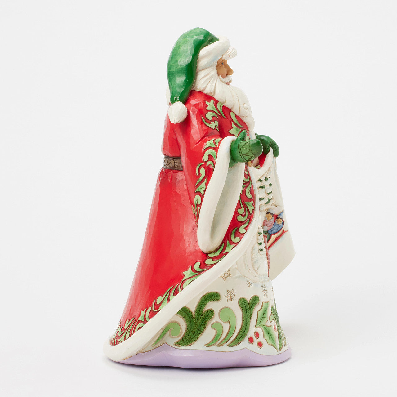 Magical Sleigh Ride Santa Winter Scene Musical Figurine